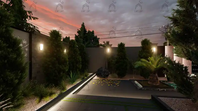 طراحی فضای سبز باغ ویلا در شیراز