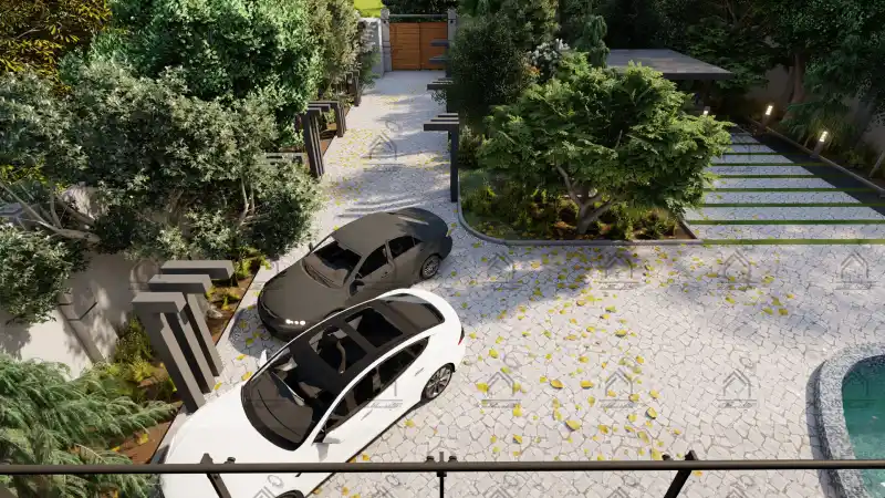 طراحی فضای سبز باغ ویلا در شیراز