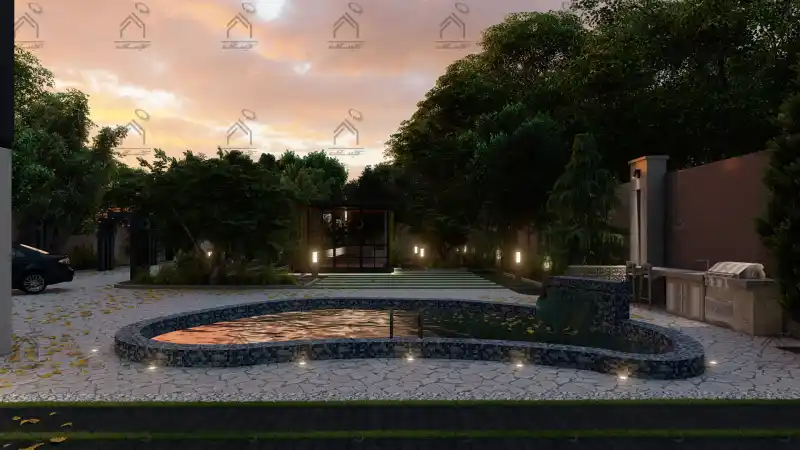 طراحی فضای سبز باغ ویلا در شیراز