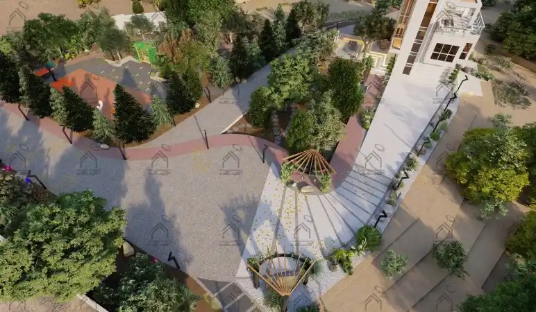 طراحی فضای سبز باغ یلا در شیراز