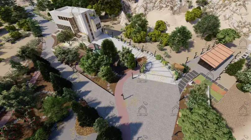 طراحی فضای سبز باغ یلا در شیراز