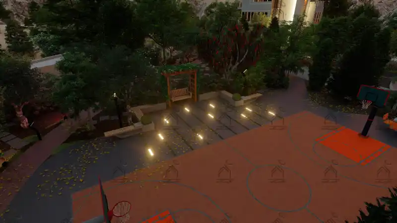 طراحی فضای سبز باغ یلا در شیراز