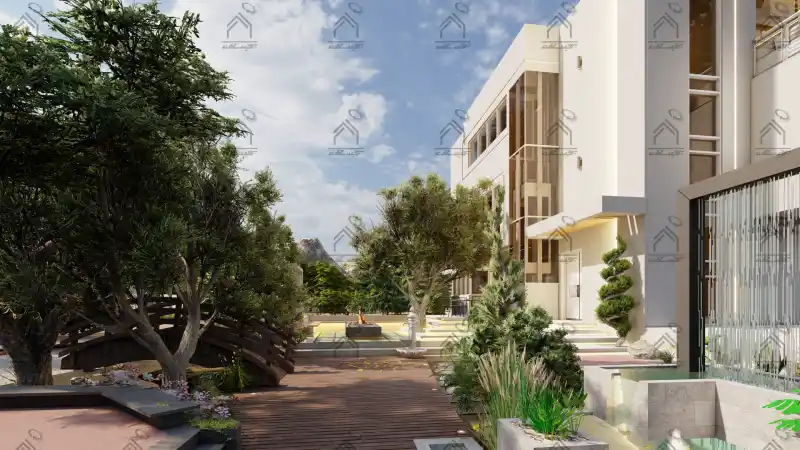 طراحی فضای سبز باغ یلا در شیراز