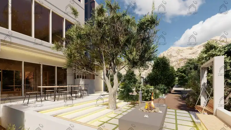 طراحی فضای سبز باغ یلا در شیراز