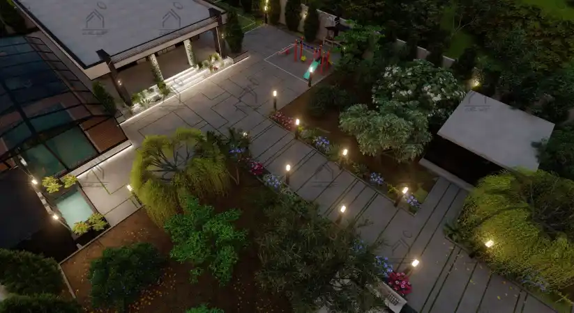 طراحی فضای سبز باغ ویلا در شیراز