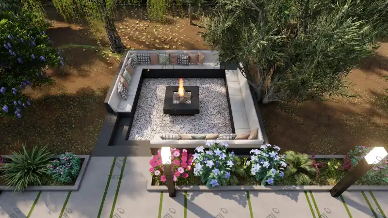 طراحی فضای سبز باغ ویلا در شیراز