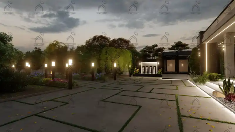 طراحی فضای سبز باغ ویلا در شیراز