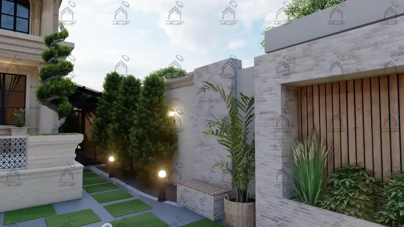 طراحی فضای سبز باغ ویلا در شیراز