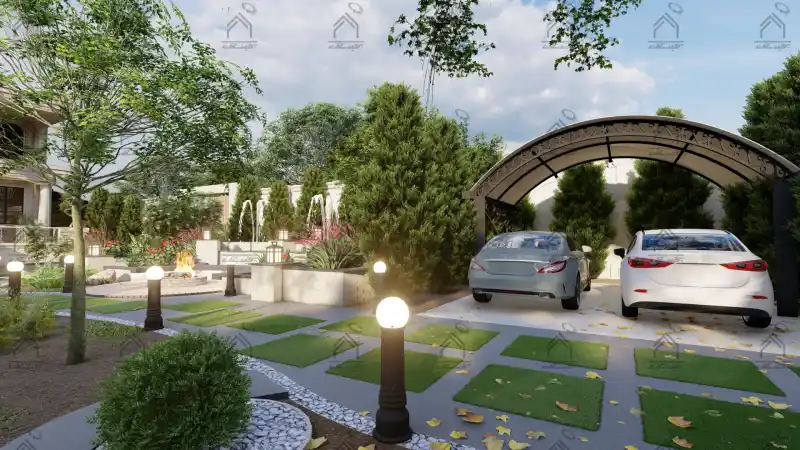 طراحی فضای سبز باغ ویلا در شیراز