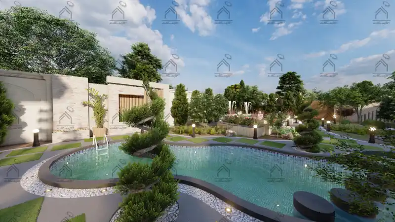 طراحی فضای سبز باغ ویلا در شیراز