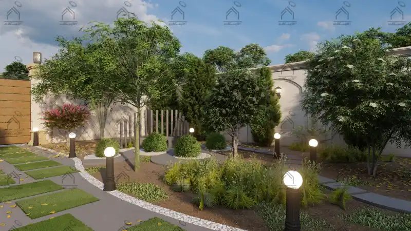 طراحی فضای سبز باغ ویلا در شیراز