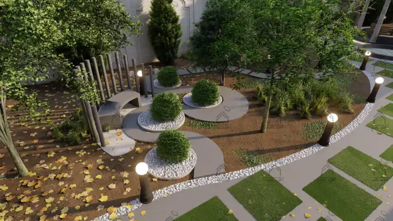 طراحی فضای سبز باغ ویلا در شیراز