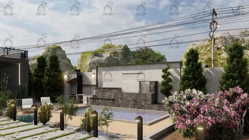 طراحی فضای سبز باغ ویلا در شیراز