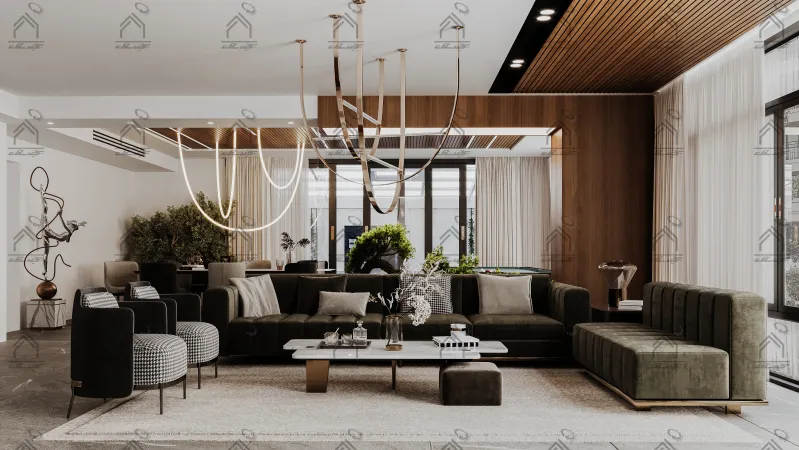 طراحی و اجرای نشیمن مدرن در شیراز