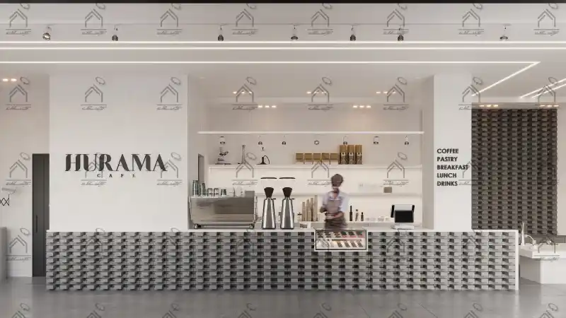 طراحی کافی شاپ مدرن و مینیمال 