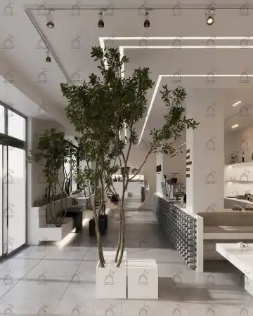 طراحی کافی شاپ مدرن و مینیمال 