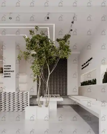 طراحی کافی شاپ مدرن و مینیمال 