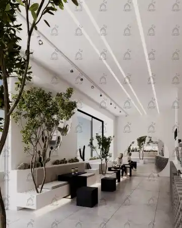 طراحی کافی شاپ مدرن و مینیمال 