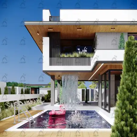 طراحی نمای باغ و لنداسکیپ مدرن