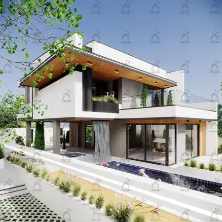 طراحی نمای باغ و لنداسکیپ مدرن