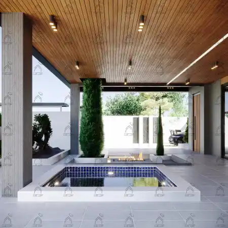 طراحی نمای باغ و لنداسکیپ مدرن