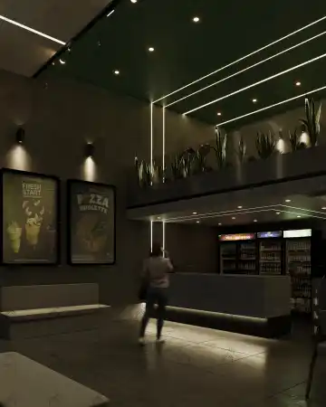 طراحی فست فود مدرن در شیراز