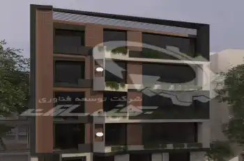 طراحی و اجرای نمای آپارتمان مدرن در شیراز