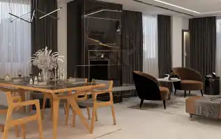 طراحی و اجرای سالن پذیرایی مدرن در شیراز