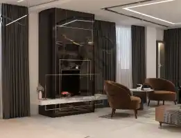 طراحی و اجرای سالن پذیرایی مدرن در شیراز