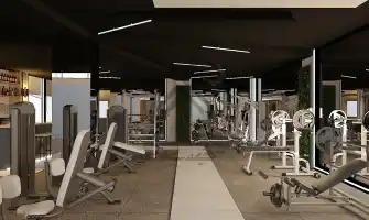 طراحی داخلی باشگاه بدن سازی در شیراز