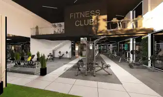 طراحی داخلی باشگاه بدن سازی در شیراز