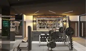 طراحی داخلی باشگاه بدن سازی در شیراز