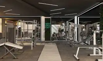 طراحی داخلی باشگاه بدن سازی در شیراز