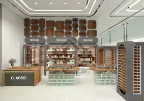 طراحی و اجرای فروشگاه لوازم آرایشی-بهداشتی در شیراز
