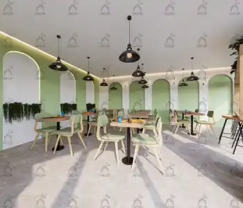 طراحی باغ رستوران در شیراز
