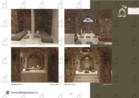 پورتفولیو طراحی و معماری اقامتگاه تفریحی بومگردی