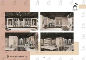 پورتفولیو طراحی و معماری دکور سالن زیبایی