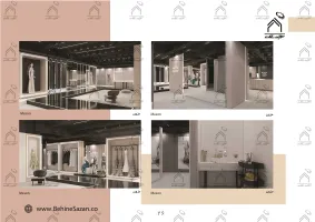 پورتفولیو طراحی و معماری دکور سالن زیبایی