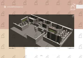 پورتفولیو طراحی و معماری دکور سالن زیبایی