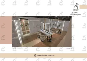 پورتفولیو طراحی و معماری دکور سالن زیبایی
