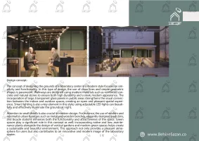 پورتفولیو طراحی و اجرای فضای خارجی آزمایشگاه پیوند