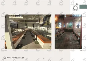 پورتفولیو طراحی و اجرای فضای خارجی آزمایشگاه پیوند