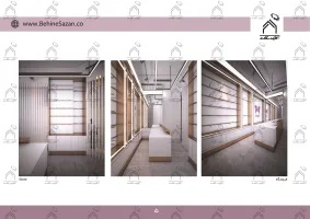 پورتفولیو طراحی و معماری دکور فروشگاه پوشاک