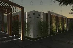 محوطه سازی ویلا در شیراز 