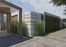 محوطه سازی ویلا در شیراز 